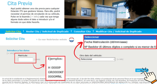 Ingresa los datos de tu vehículo